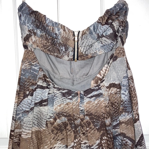 L’agence Strapless Python Snake Print Dress - Picture 7 of 10